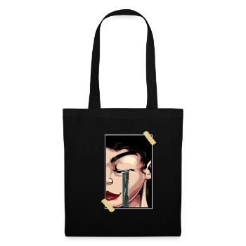 Aesthetic Girl Soft Girl Synthwave Vaporwave Egirl - Tote Bag - black - Front