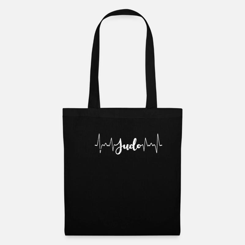 Judo Herz - Stoffbeutel - Schwarz