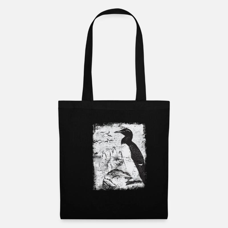 Penguin Antarctica - Tote Bag - black