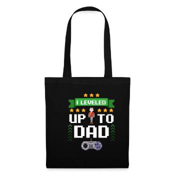 Papa Grossesse Gamer Cadeaux Drôle Volonté - Sac en tissu - noir - Devant