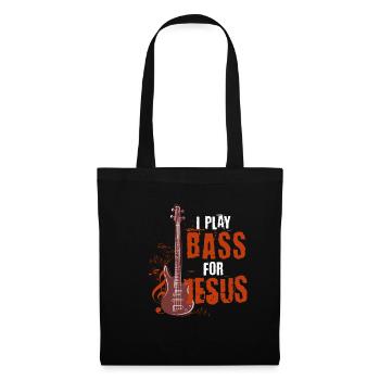 Bassgitarre Jesus - Stoffbeutel - Schwarz - Vorne
