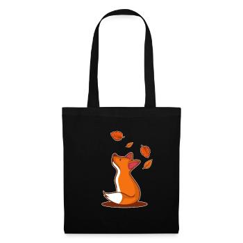 Fox leaf nature autumn fan gift - Tote Bag - black - Front