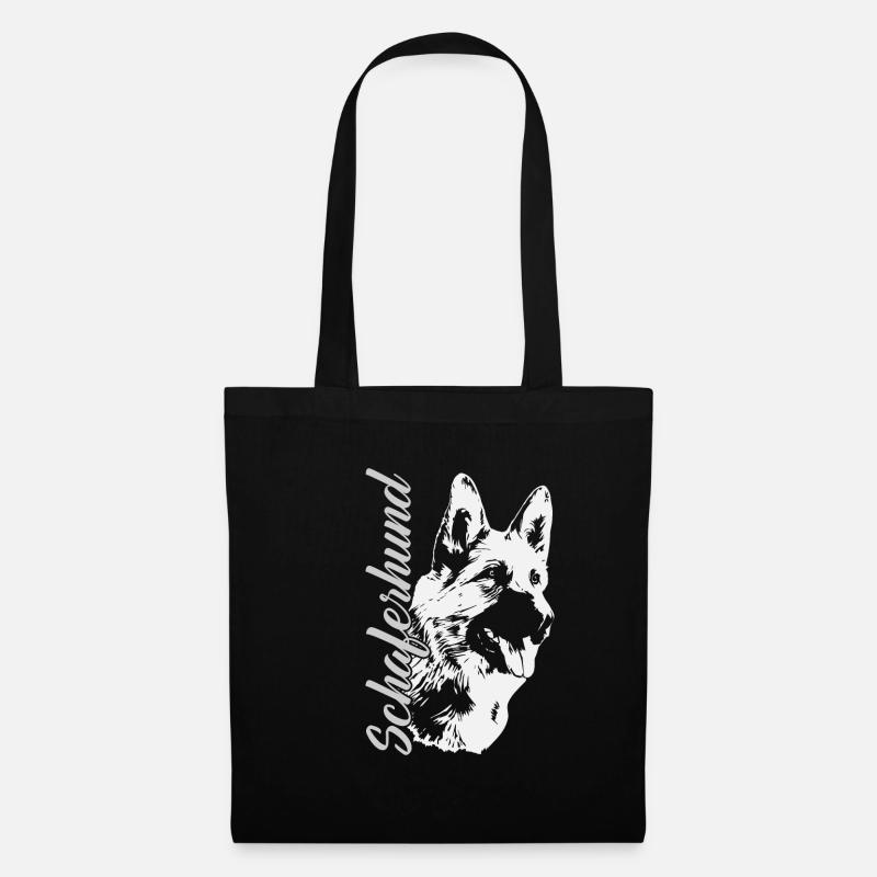 Schäferhund - Stoffbeutel - Schwarz