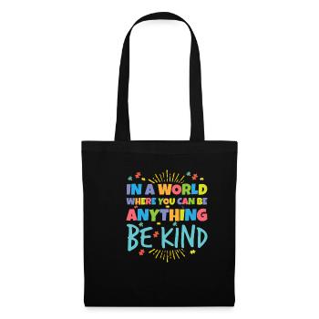 Autismus Autist Asperger Syndrom Puzzel Geschenk - Stoffbeutel - Schwarz - Vorne