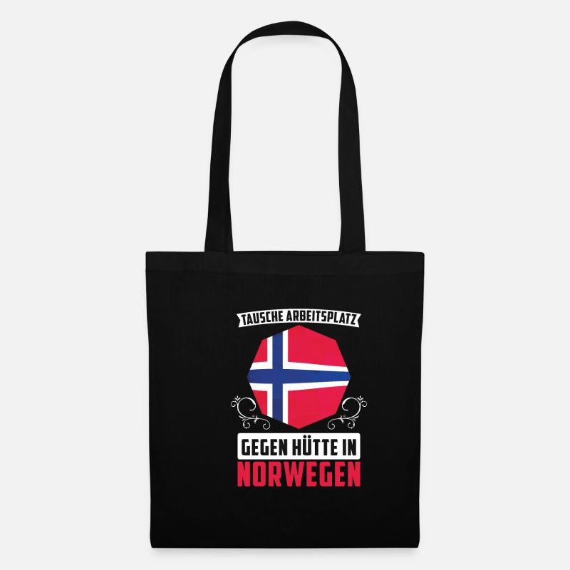 Norwegen Norweger - Stoffbeutel - Schwarz