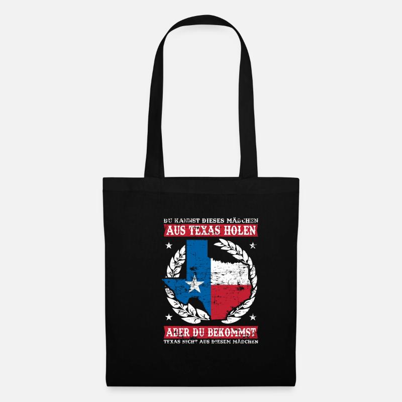 Texas Patrioten Cowboy - Stoffbeutel - Schwarz