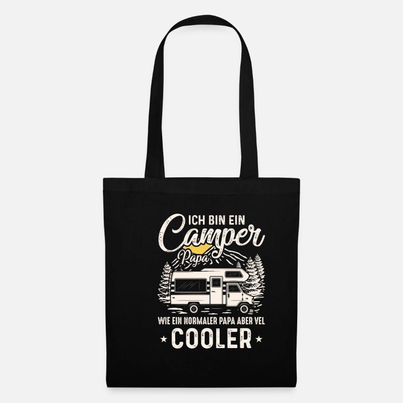Camper Papa Cool - Stoffbeutel - Schwarz