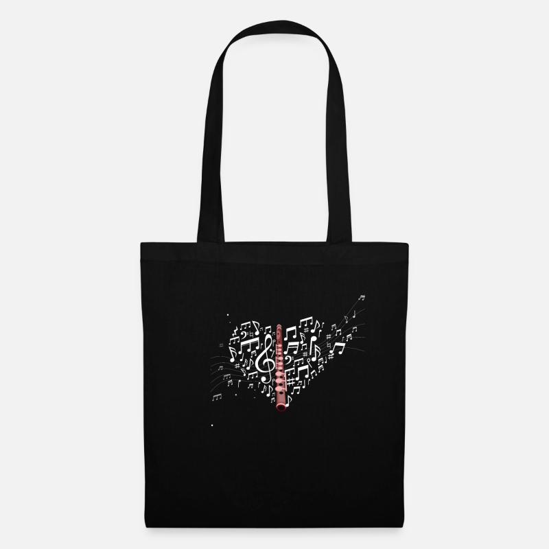 flute - Tote Bag - black