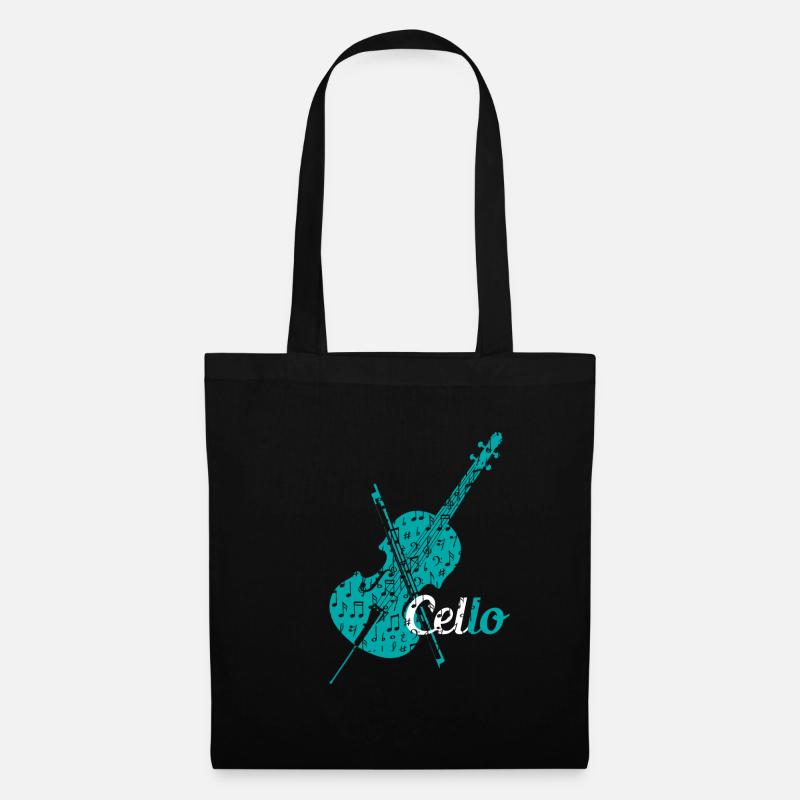 Cello Geige - Stoffbeutel - Schwarz