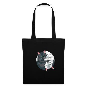 Sweet Yin Yang Cat Spiritual Kitten Pet - Tote Bag - black - Front