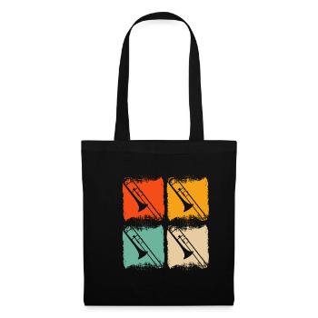 Trombone - Sac en tissu - noir - Devant