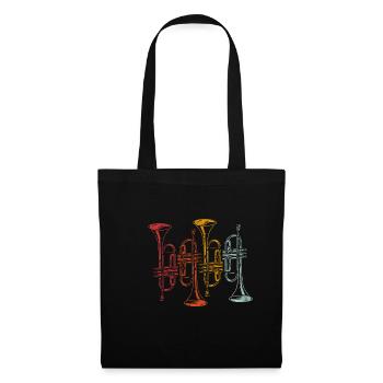 Musique de musique de musique - Sac en tissu - noir - Devant