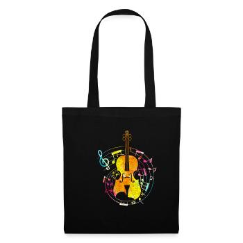 violin - Tote Bag - black - Front