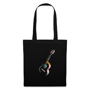 Cadeau de musique de guitare - Sac en tissu - noir - Devant