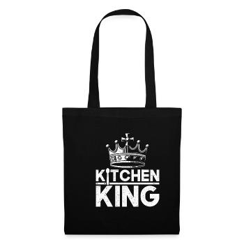 Kitchen King Hobby Chef Funny Chef Gift Man - Tote Bag - black - Front