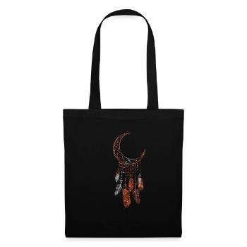 Capteur de rêves ésotérisme endormi - Sac en tissu - noir - Devant