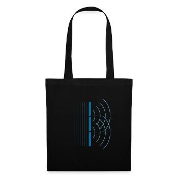 Physics interference formation wave radiation - Tote Bag - black - Front