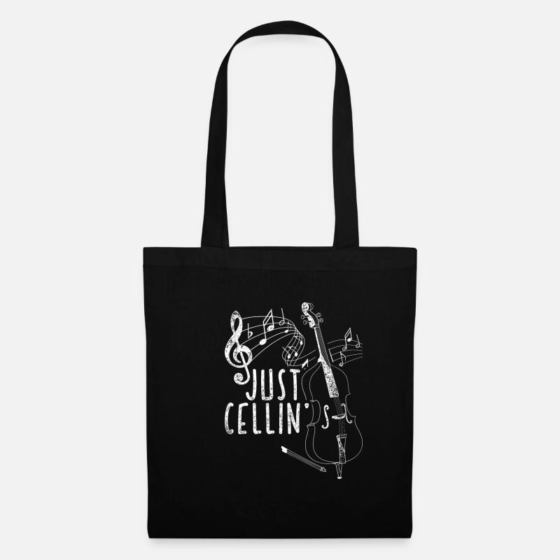 Cello Instrument - Stoffbeutel - Schwarz