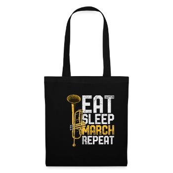 Trompette - Sac en tissu - noir - Devant