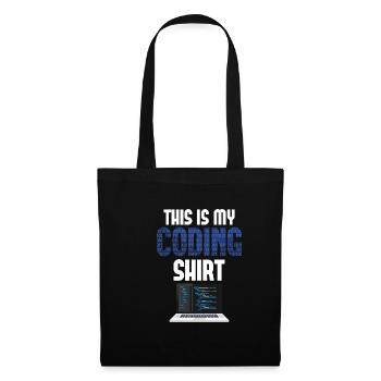 Codeur d’ordinateur Codeur Nerd Codage - Sac en tissu - noir - Devant