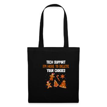 Technical Support Christmas Cookies IT - Tote Bag - black - Front