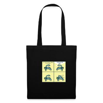 Pat sur le dos Motivé et inspiré Ge - Sac en tissu - noir - Devant