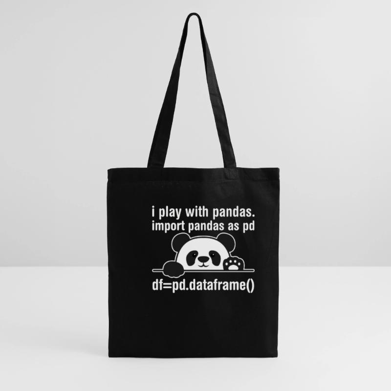 Python programmer IT nerd panda programming Tote Bag