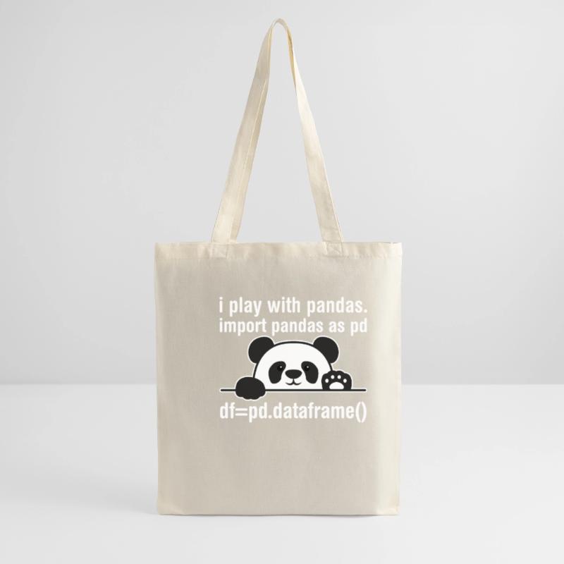 Programmeur Python Programmation panda nerd informatique Sac en tissu