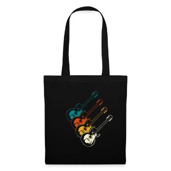 Musicien de musique de guitare - Sac en tissu - noir - Devant