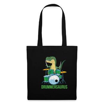 Drums T-Rex - Tote Bag - black - Front