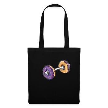 Donut dumbbell - Tote Bag - black - Front