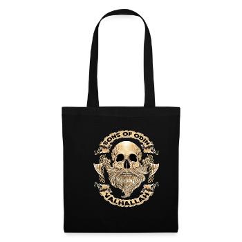 Skull Viking Valhalla - Tote Bag - black - Front