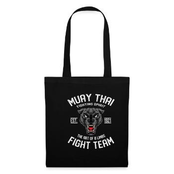 Muay Thai Thai Boxing Panther - Tote Bag - black - Front