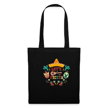 Fiesta mexicaine Cinco De Mayo Cactus Mexique - Sac en tissu - noir - Devant