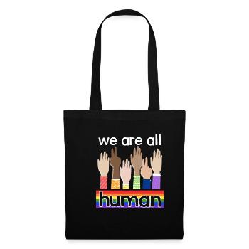 LGBTQ We are all people - Tote Bag - black - Front