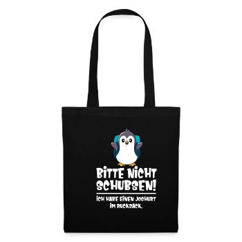 Kids Please don't push penguin cute - Tote Bag - black - Front