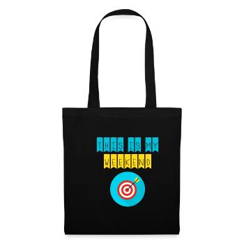 This is my weekend archery player - Tote Bag - black - Front