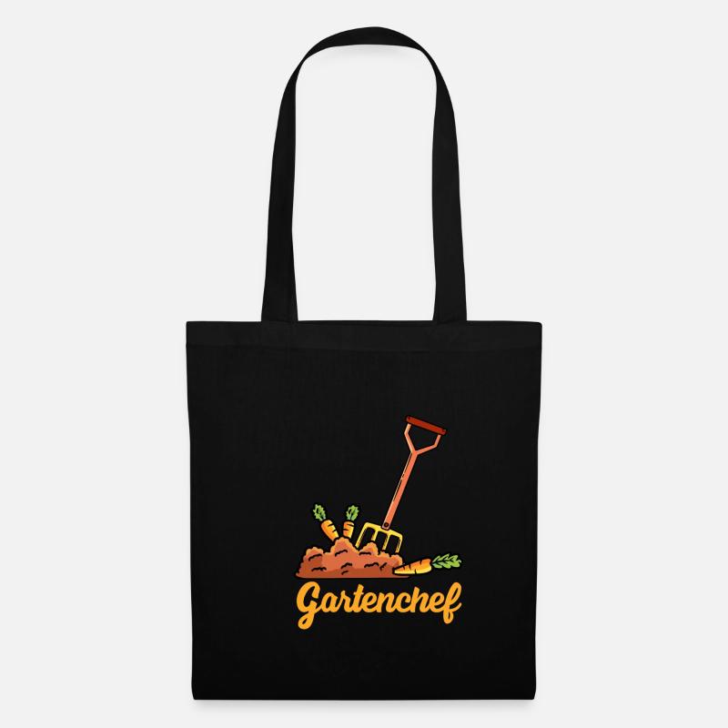 Garten Chef Gartenarbeit - Stoffbeutel - Schwarz