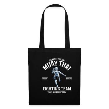 Muay Thai Tiger Fighter - Thai Boxing Fighting - Stoffbeutel - Schwarz - Vorne