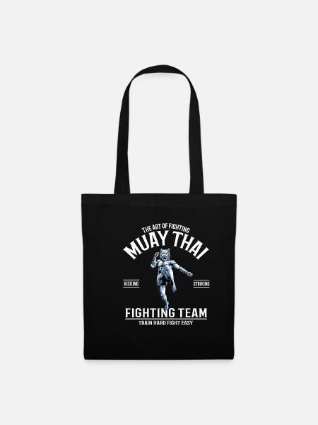 Muay Thai Tiger Fighter - Thai Boxing Fighting - Stoffbeutel - Schwarz