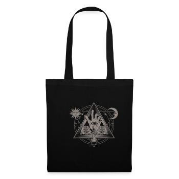 Esoteric Moon Sun Eye Spiritual - Tote Bag - black - Front