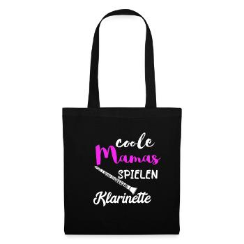 Coole Mamas Spielen Klarinette Musik Klarinettisti - Stoffbeutel - Schwarz - Vorne