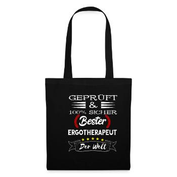 Bester Ergotherapeut Physios Therapeut Ergotherapi - Stoffbeutel - Schwarz - Vorne