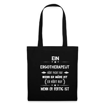 Ergotherapeut Ergotherapie Medizin Physios Therape - Stoffbeutel - Schwarz - Vorne