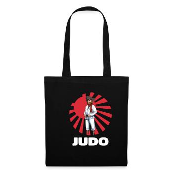 Judo Pirate - Lustiger Judoka Judoist Kampfsport - Stoffbeutel - Schwarz - Vorne