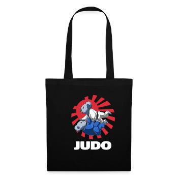 Niedliche Judo-Koala-Kämpfer - Judoka Koala - Stoffbeutel - Schwarz - Vorne