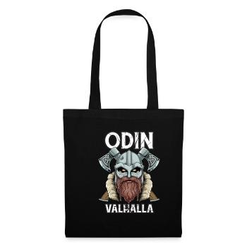 Odin Walhalla Wikinger-Krieger - Keltische Kultur - Stoffbeutel - Schwarz - Vorne