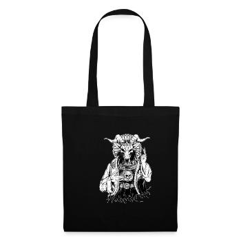 Teufel Baphomet Gothic Hexe Okkult - Stoffbeutel - Schwarz - Vorne