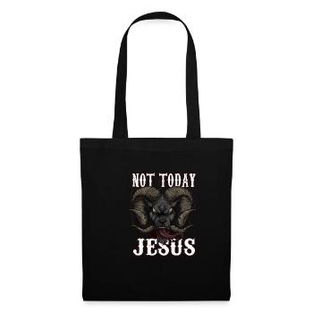Nicht heute Jesus - Goth Baphomet Ziege - Stoffbeutel - Schwarz - Vorne