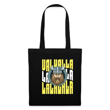 Walhalla Wikinger-Krieger - Nordische Kultur - Stoffbeutel - Schwarz - Vorne